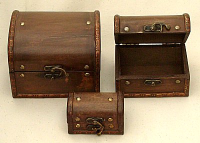 Kleine Truhe im Bauernstil in 3 Gr�ssen