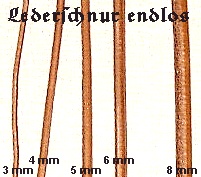 Lederschnur - Lederschnre - Lederschnur Rind endlos